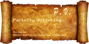 Partelly Viktorina névjegykártya